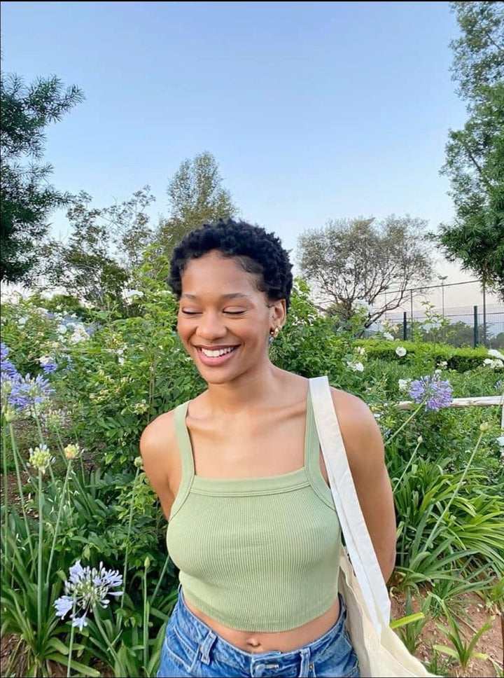 Cheveux Afro court TWA phase aprés le big chop